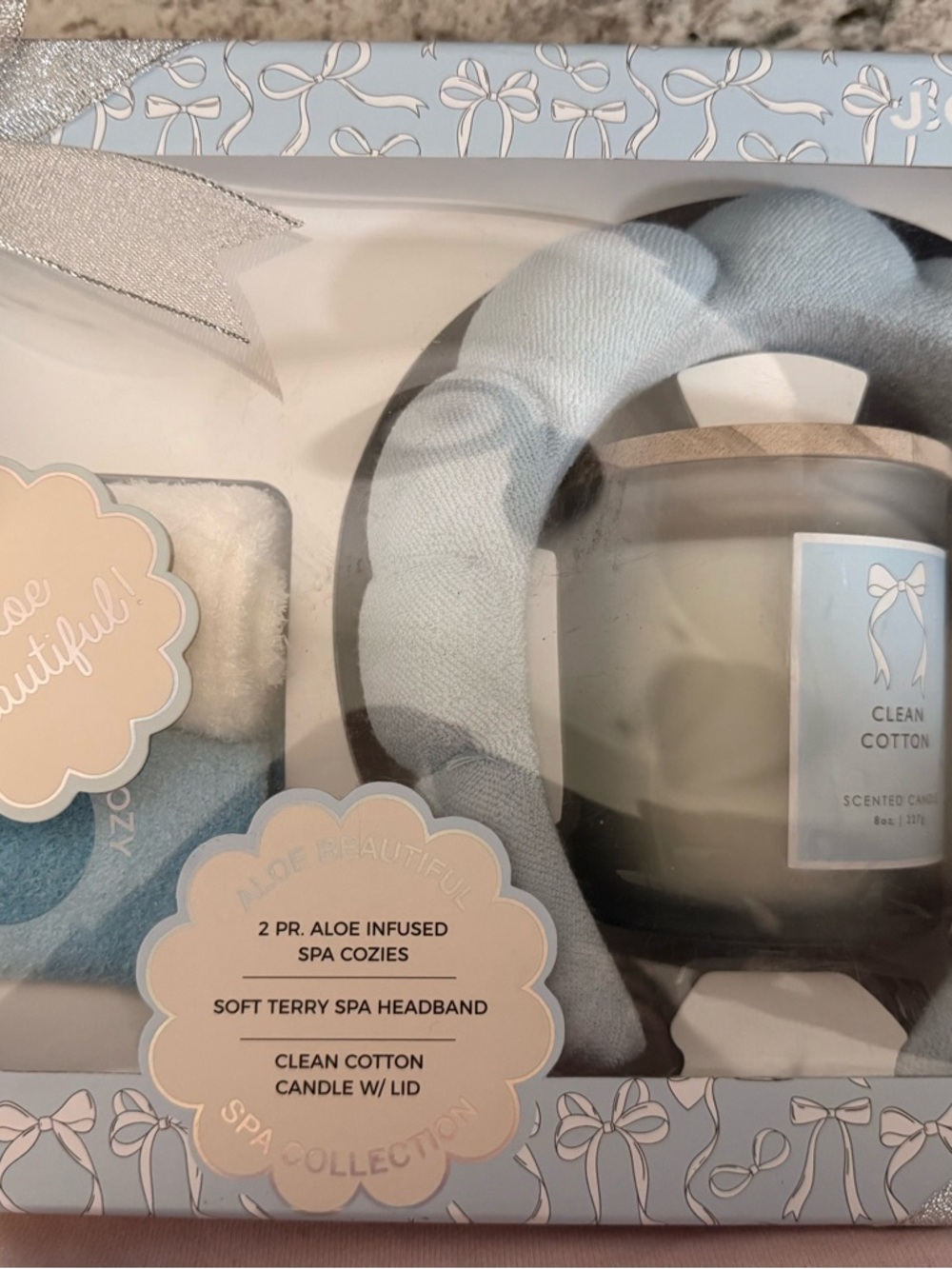 Spa Collection Kids Clean Cotton Bath Set - Light Blue